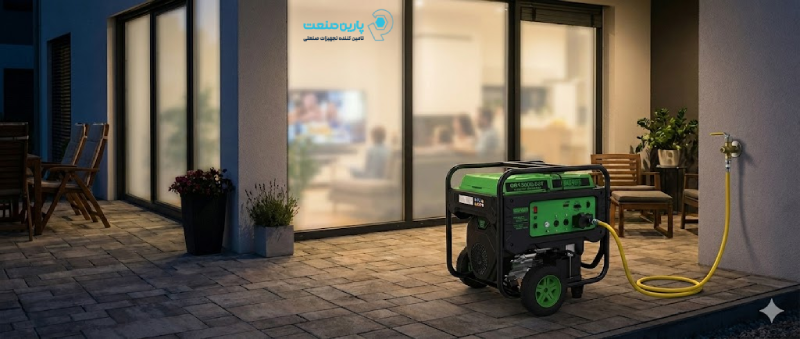 خرید موتور برق گرین پاور گازسوز متصل به گاز شهری